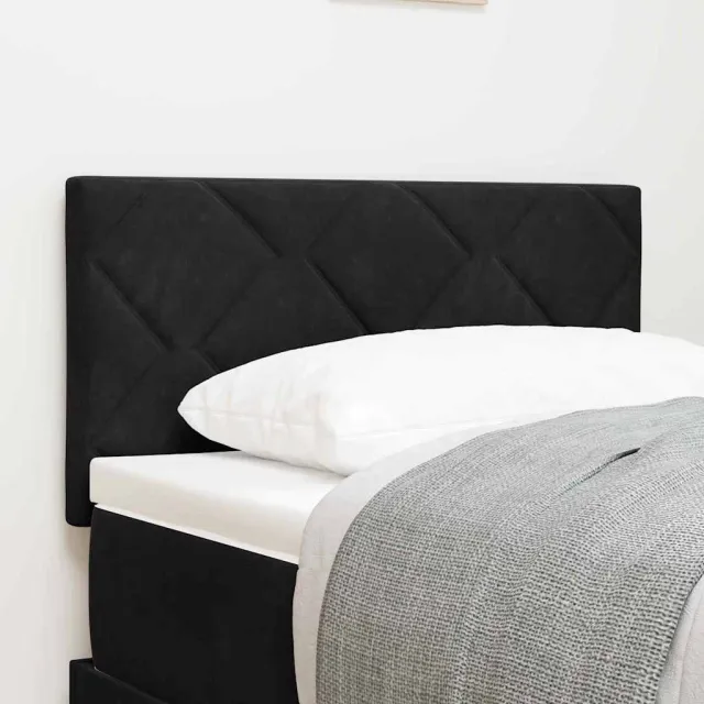 vidaXL Hoofdbord Zwart 80 cm Fluweel