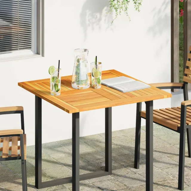 vidaXL Tafelblad vierkant 80x80x2,2 cm massief acaciahout Bruin