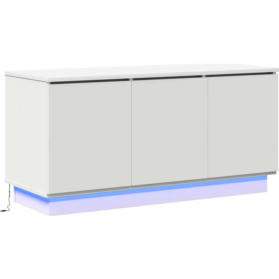 vidaXL TV-kast 100 x 38 x 49 cm Wit Bewerkt hout, foto 3