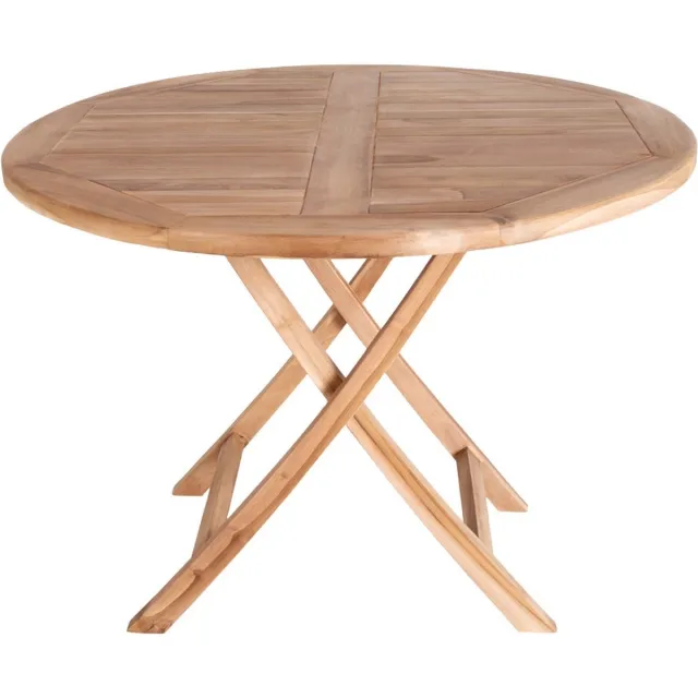 House Nordic Ronde Eettafel Oviedo Teakhout 100cm