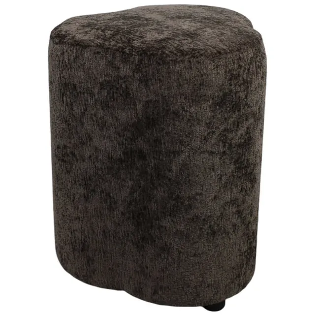 Dijk Natural Collections Poef rond 38x38x48cm bruin