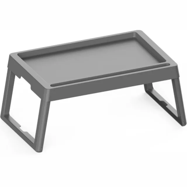 Practic Bedtafel - Inklapbare draagbare tafel - Laptoptafel - Ontbijttafel - Ontbijt op bed - Grijs