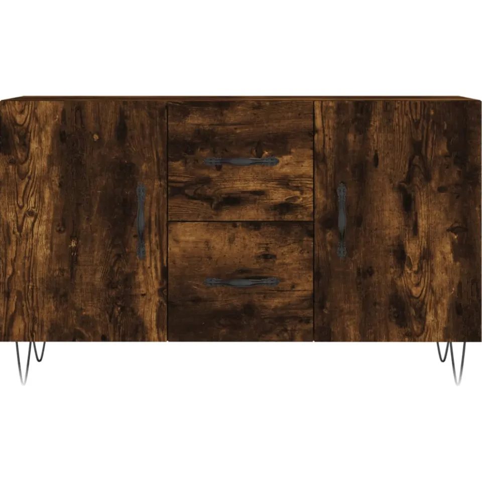 vidaXL Dressoir 100x36x60 cm bewerkt hout gerookt eikenkleurig, foto 4