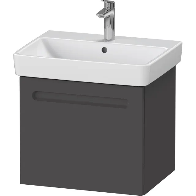 Duravit No.1 wastafelonderkast met 1 lade mat grafiet
