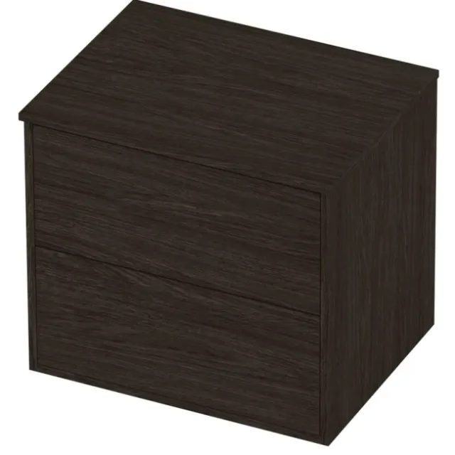 Proline Deck Badmeubelset Voor Grepen Symmetrisch Kader 60x46x54 cm Mokka Oak Eiken