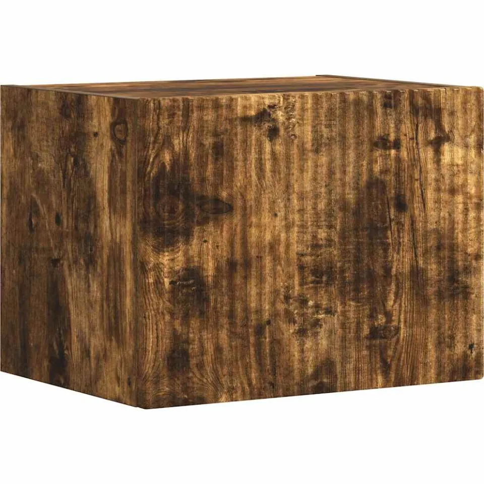 vidaXL TV Wandkast 39 x 31 x 29,5 cm Gerookt eiken Bewerkt hout Bruin