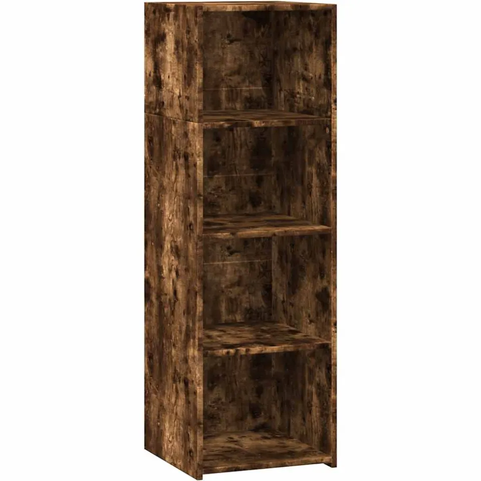 vidaXL Hoge kast 40x41x124 cm bewerkt hout gerookt eikenkleurig, foto 3