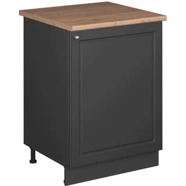 Vicco Wastafelkast Fame-Line, Anthrazit-Gold Landhaus/Antraciet, 60 cm Anthrazit-Gold landelijk/Antraciet