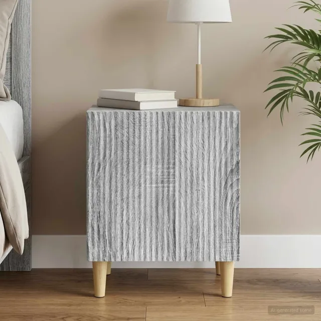 vidaXL Nachtkastje Grijs sonoma 43 x 34,5 x 50 cm Bewerkt hout, foto 2