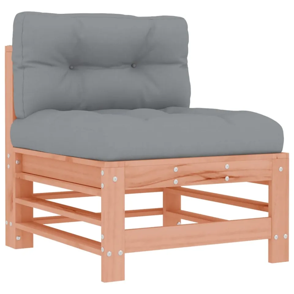 vidaXL 6-delige Loungeset met kussens massief douglashout bruin, foto 4