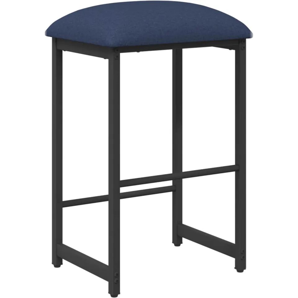 vidaXL Barkruk Blauw 40 x 32 x 64 cm Bewerkt hout, foto 3
