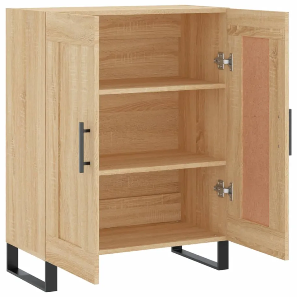 vidaXL Dressoir 69,5x34x90 cm bewerkt hout sonoma eikenkleurig, foto 4