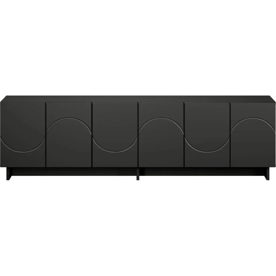 vidaXL tv-meubel 140 x 34,5 x 40 cm Zwart Bewerkt hout, foto 4