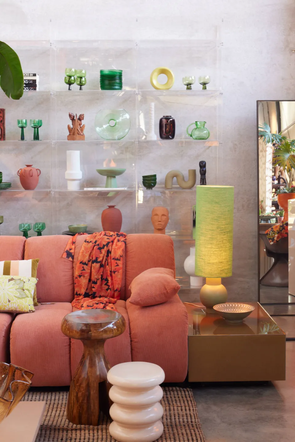 HKLIVING Allure bijzettafel crème, foto 3
