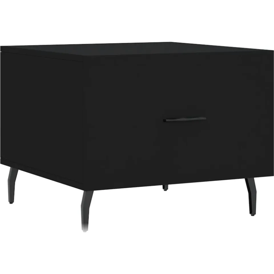 vidaXL Salontafel 50x50x40 cm bewerkt hout zwart