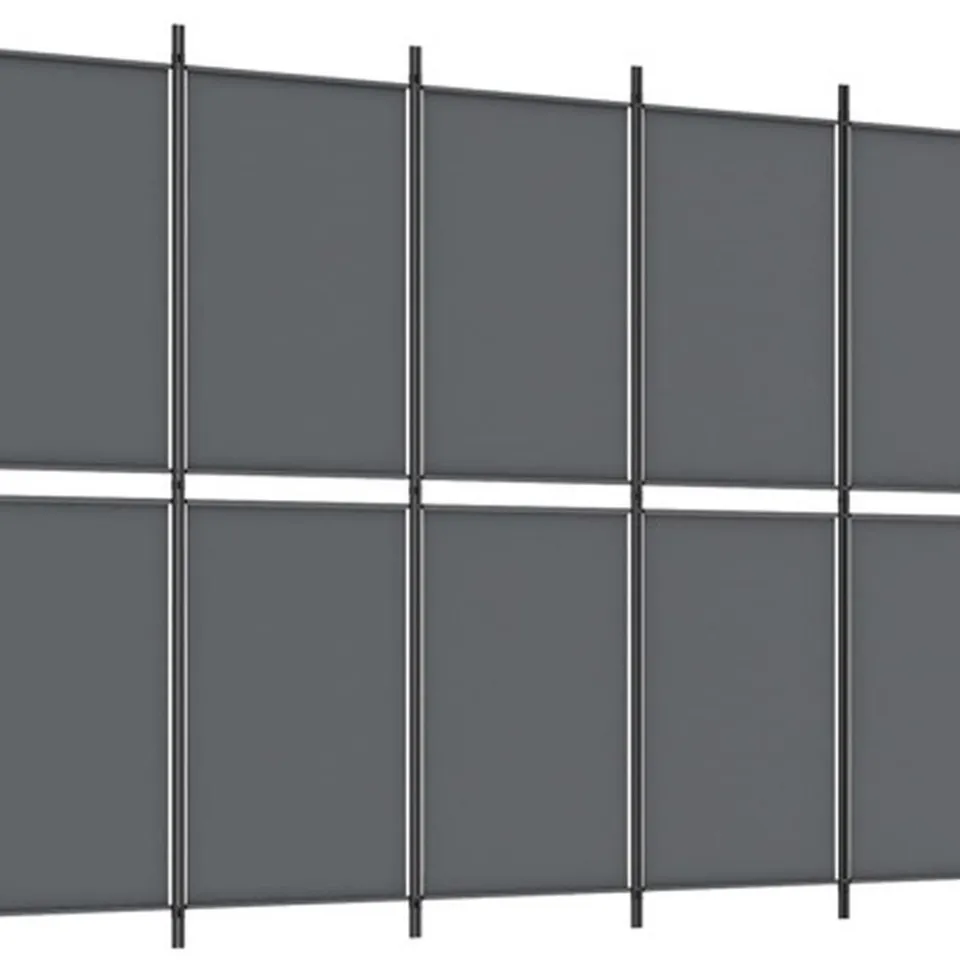 vidaXL Kamerscherm met 5 panelen 250x180 cm antracietkleurig, foto 3