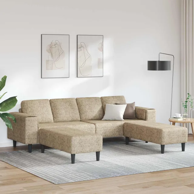 vidaXL Woonkamer Bank 3 st Lichtgrijs