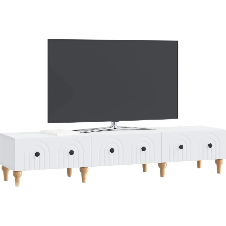 vidaXL TV-kast met lade Wit 147 x 34,5 x 30 cm Bewerkt hout