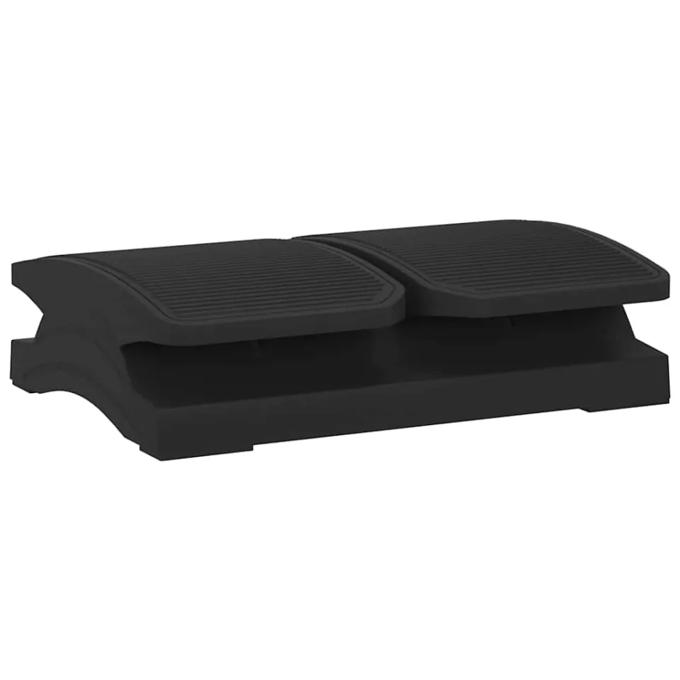 vidaXL Voetensteun 43,5x32,5x10,5 cm zwart