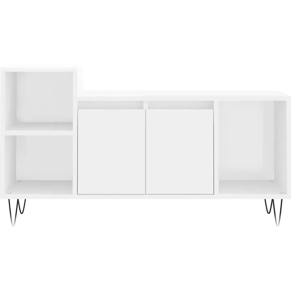 vidaXL Tv-meubel 100x35x55 cm bewerkt hout wit
