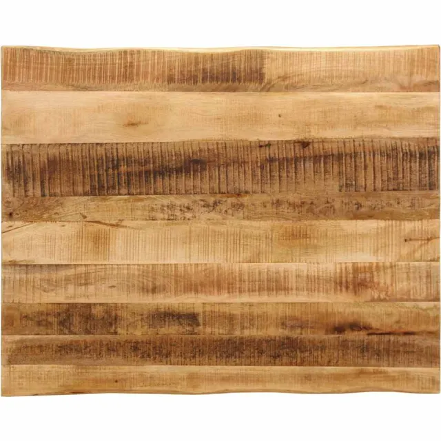 vidaXL Tafelblad met natuurlijke rand 100x80x3,8 cm massief mangohout Bruin