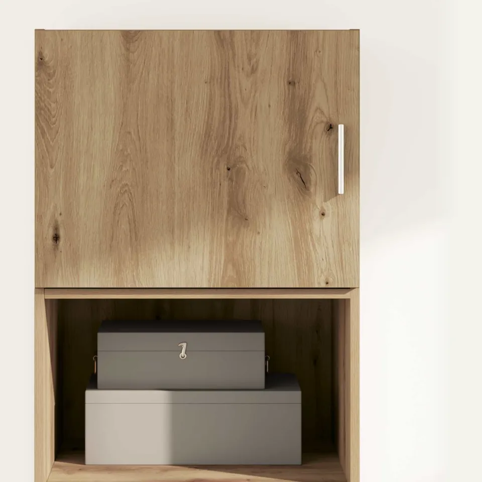 vidaXL Wandkast artisanaal eikenkleurig 50 x 42.5 x 40 cm Bewerkt hout, foto 4