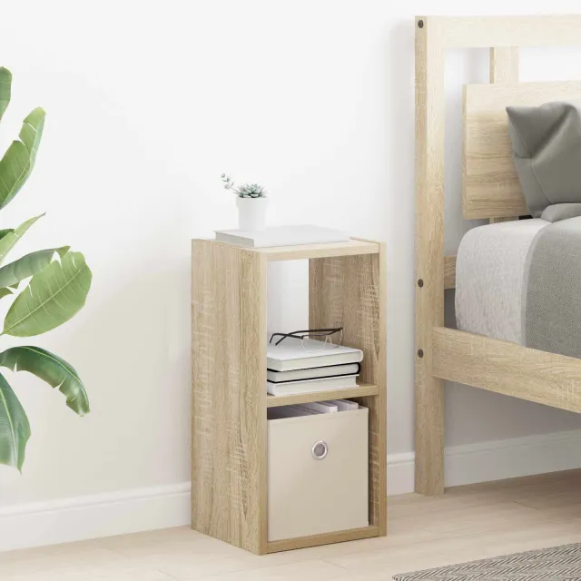 vidaXL Nachtkastje Sonoma Eiken 25,5 x 22 x 49,5 cm Bewerkt hout Bruin