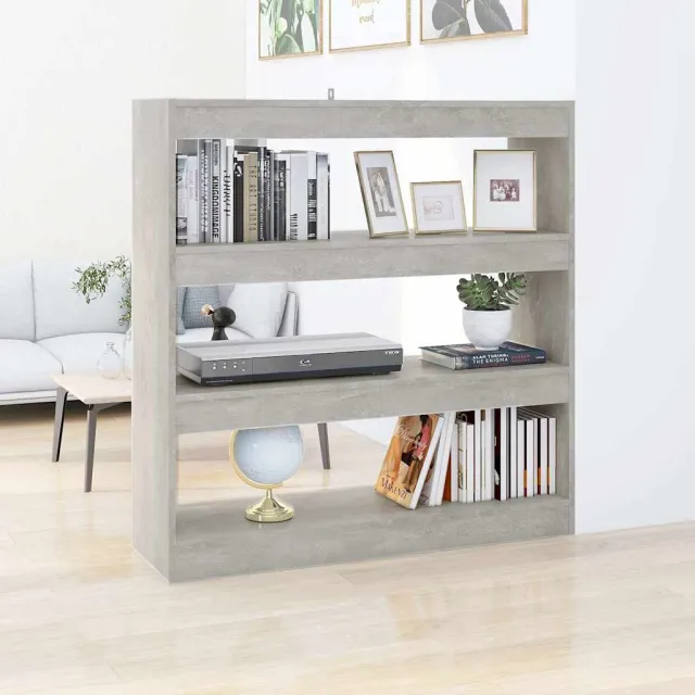 vidaXL Boekenkast/kamerscherm 100x30x103 cm betongrijs grijs, foto 2