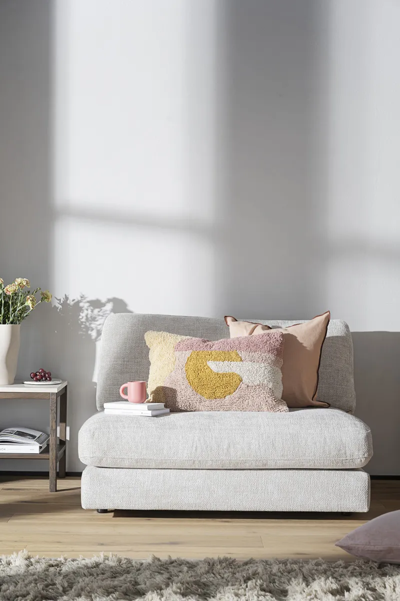 Rowico Home Duncan modulair bankelement lichtgrijs/beige - 112 cm, foto 2