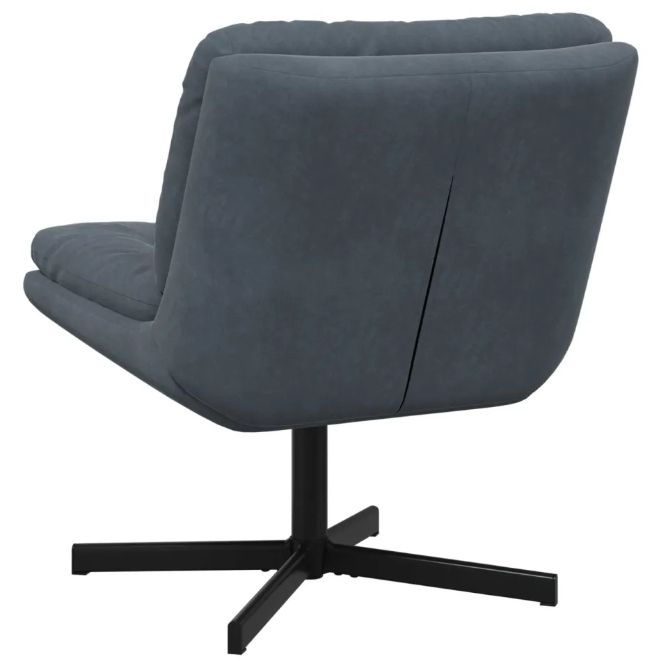 vidaXL Draaibare Relaxstoel Donkergrijs 63 x 75 x 76 cm Fluweel grijs, foto 4