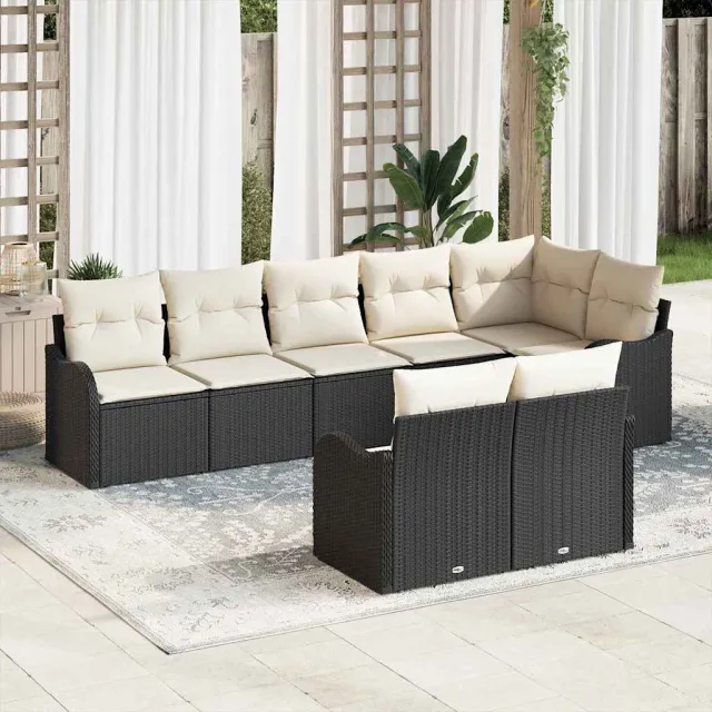 vidaXL Tuin Sofa Set Bruin poly rattan, foto 2