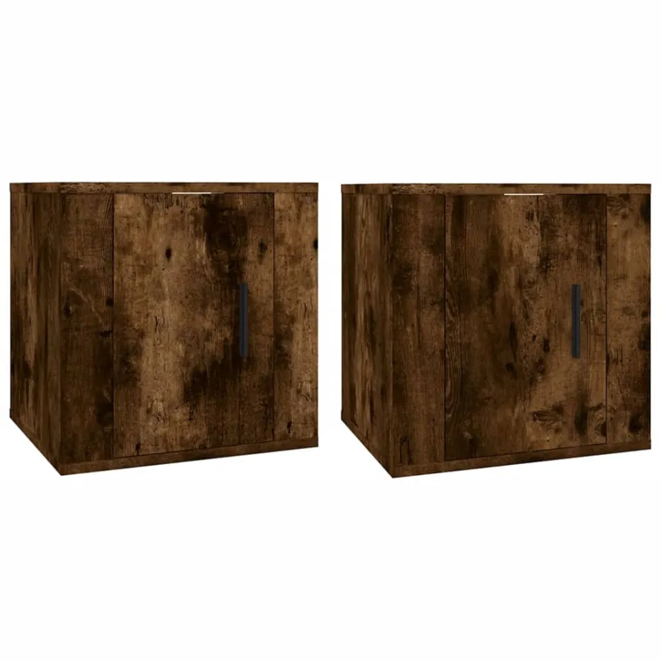 vidaXL Tv-wandmeubels 2 st 40x34,5x40 cm gerookt eikenkleurig, foto 3