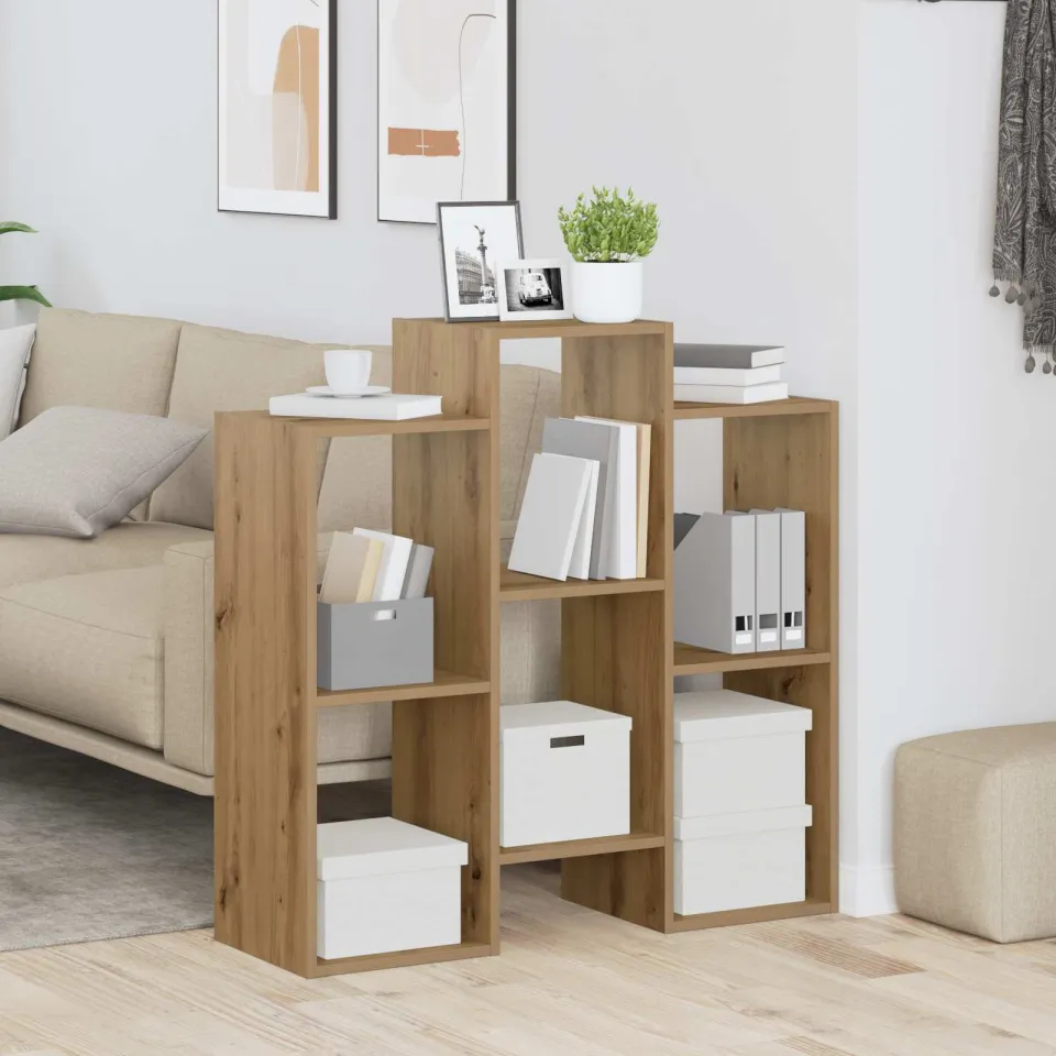 vidaXL Dressoir Artisan Eiken 90 x 30 x 90 cm, foto 4