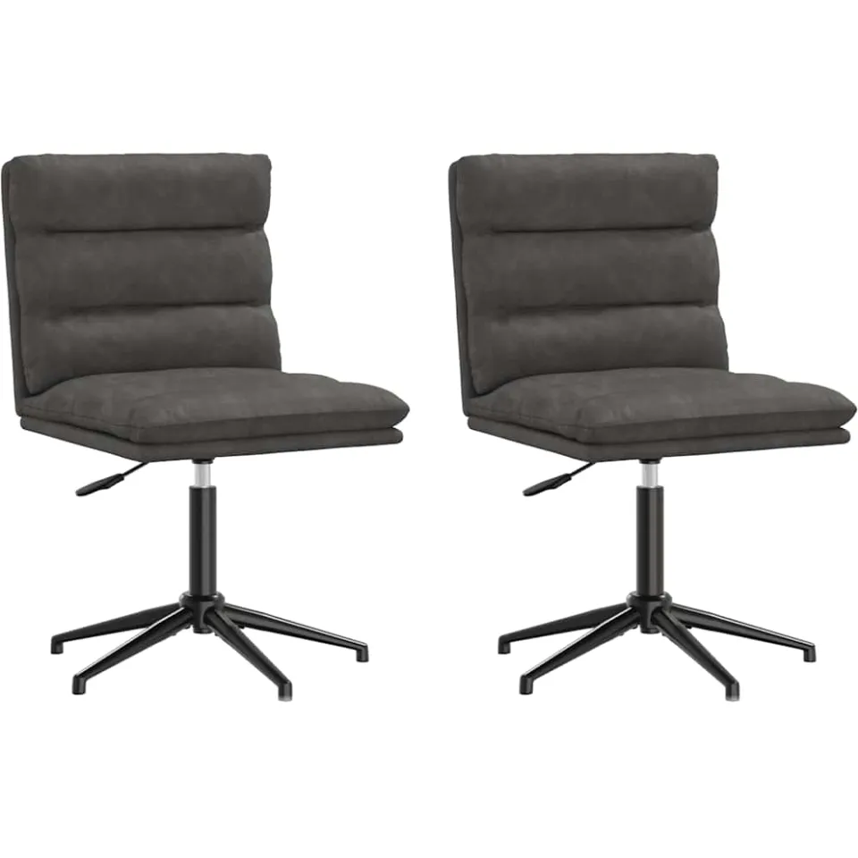 vidaXL Eetkamerstoelen 2 st kunstleer zwart, foto 3