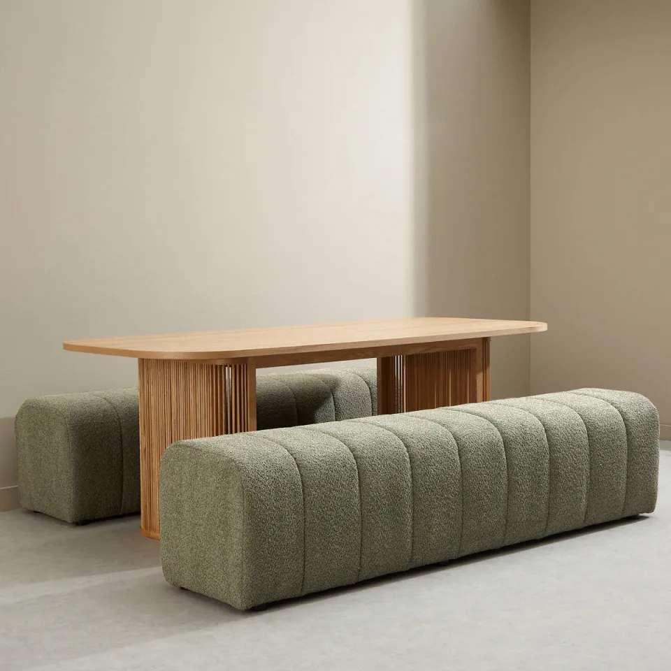Studio LIVIT Kyo eetkamerbank olijfgroen, foto 5