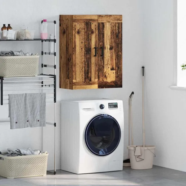 vidaXL Wandkast Oud Hout 69,5 x 34 x 90 cm Bewerkt hout Bruin