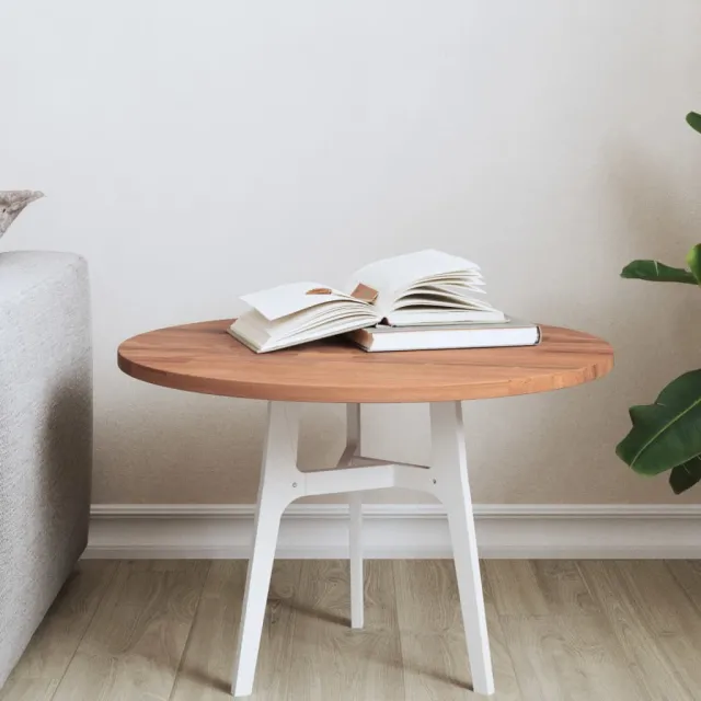 vidaXL Tafelblad rond Ø50x1,5 cm massief beukenhout bruin, foto 2