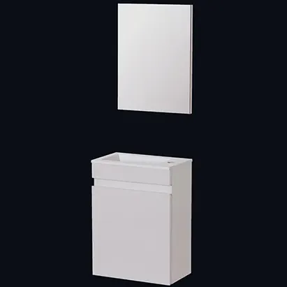 Aquazuro Fonteinmeubelset Napoli - Inclusief Wastafel En Spiegel - Softclose - Hoogglans Wit - 39,4x21,7x52cm, foto 4