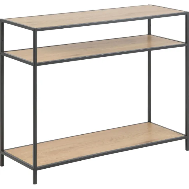 Meubelen-Online Honkytonk wandtafel 100 cm - Wild eiken Bruin