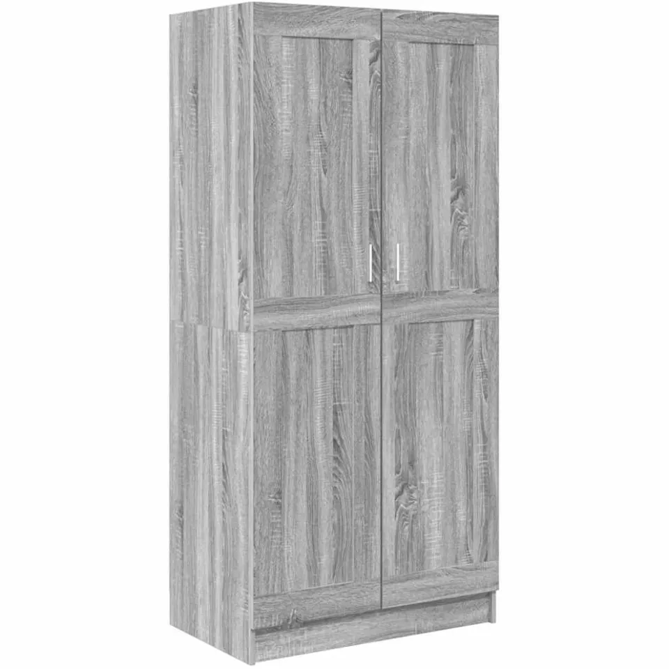 vidaXL Kledingkast 82,5x51,5x180 cm bewerkt hout grijs sonoma eiken