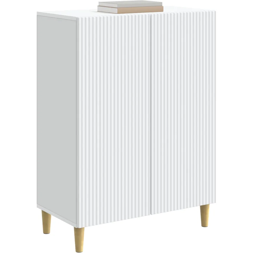 vidaXL Dressoir Wit 66 x 34,5 x 90 cm Bewerkt hout