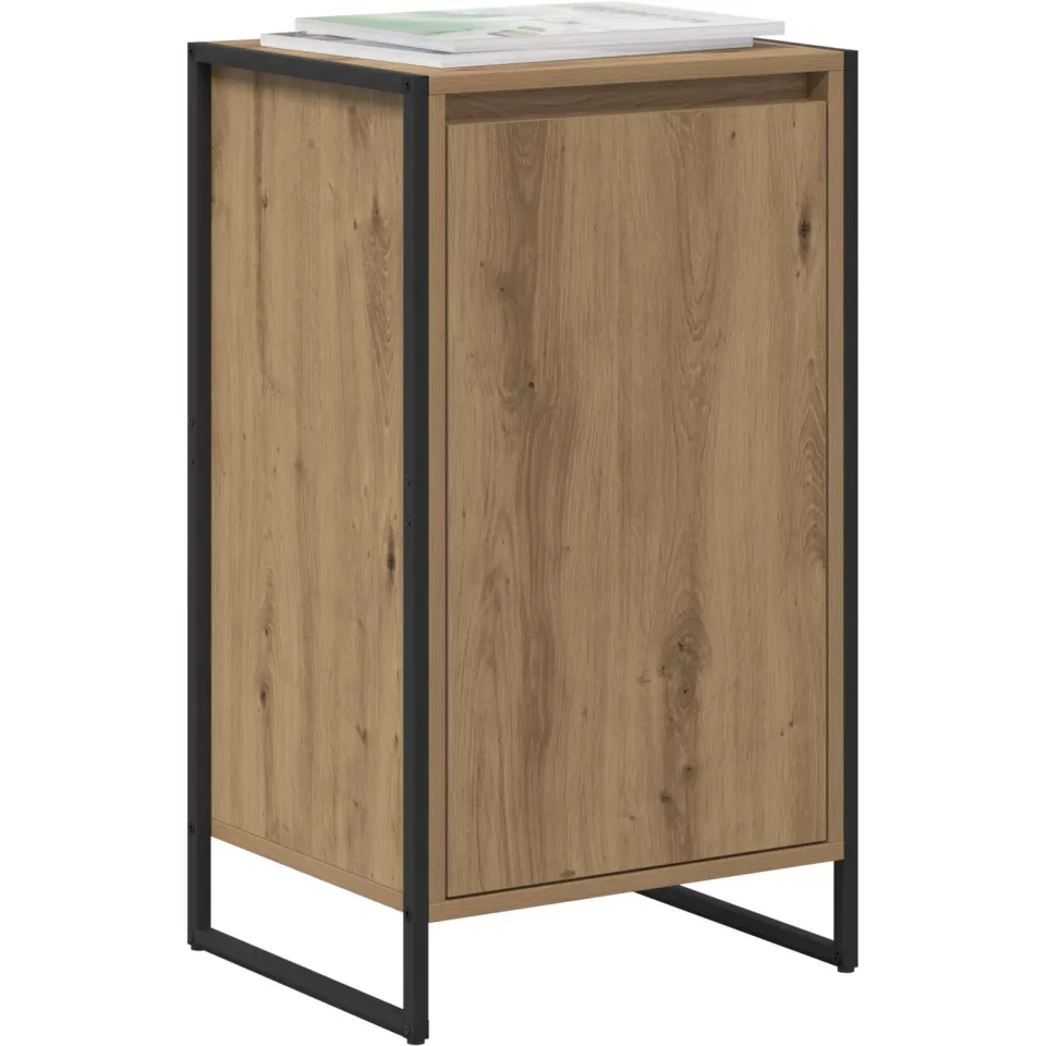 vidaXL Dressoir Artisanaal eiken 43 x 36 x 75,5 cm Bewerkt hout Bruin
