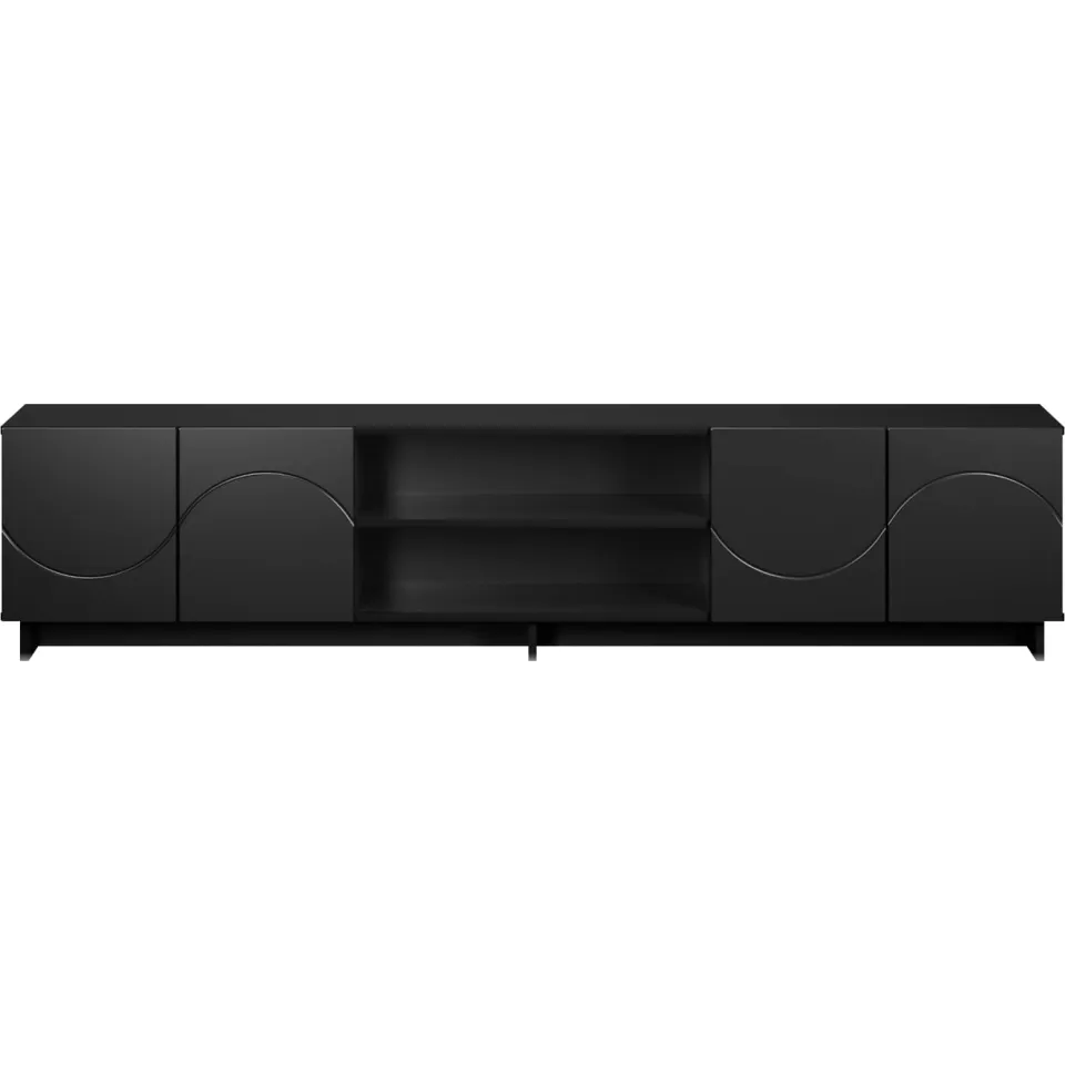 vidaXL TV-standaard 180 x 34,5 x 40 cm Zwart Bewerkt hout, foto 3