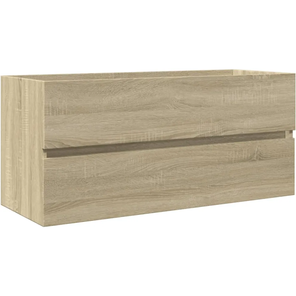 vidaXL 2-delige Badkamermeubelset keramiek en bewerkt hout bruin, foto 4