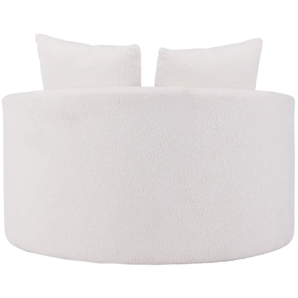 Nest living Kathleen loveseat teddystof wit, foto 4