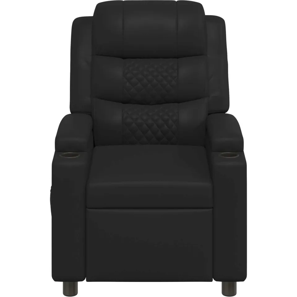 vidaXL Ligstoel Zwart 75 x 93 x 98 cm Stof, foto 4