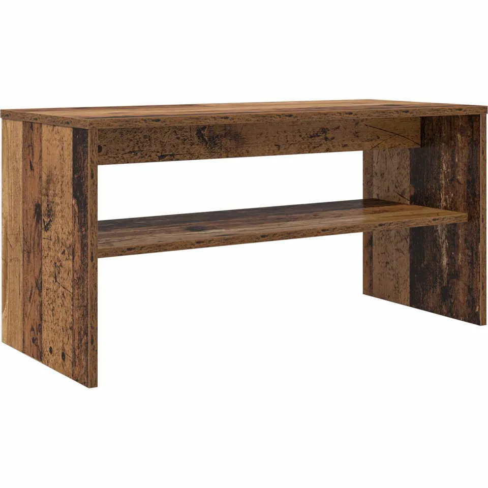 vidaXL TV-kast 80 x 35 x 40 cm Oudhout Bewerkt hout bruin, foto 3