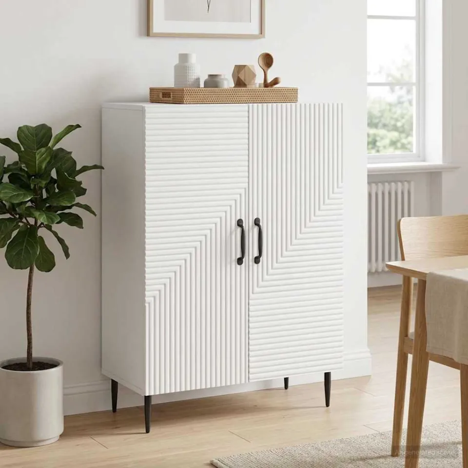 vidaXL Dressoir Wit 66 x 34,5 x 89,5 cm Bewerkt hout, foto 4