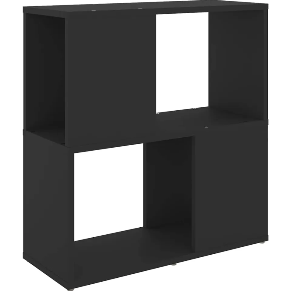 vidaXL Boekenkast 60x24x63 cm bewerkt hout zwart