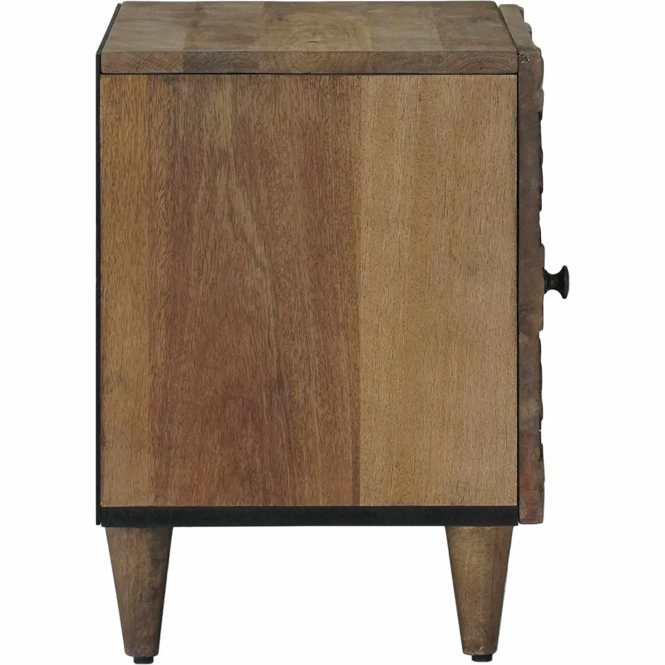 vidaXL Nachtkastje Bruin 40 x 33 x 46 cm Massief Mango Hout, foto 4